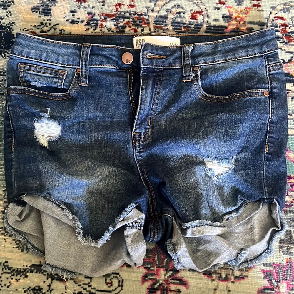 Dark wash RSQ jean shorts